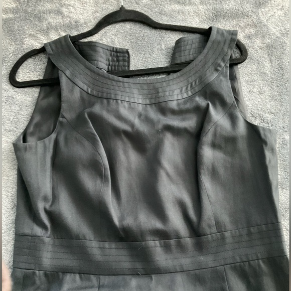 Talbots Classic Black Midi Dress Sleeveless Sz 10 Classic Career Professional - Picture 6 of 14